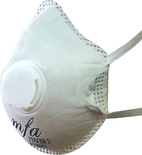 MFA FFP2 NRD Ventilli Solunum Koruyucu Toz Maskesi