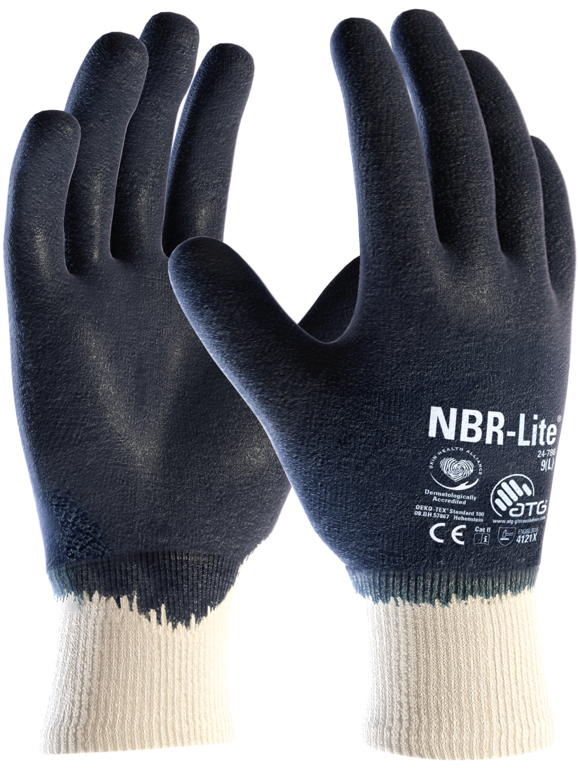 ATG NBR-LITE BLUE 24-786 Tam Kaplı İş Eldiveni